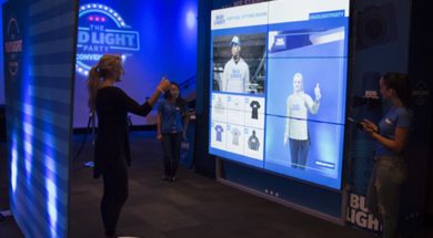 Bud Light Virtual Fitting Room System for Events and Experiential Marketing